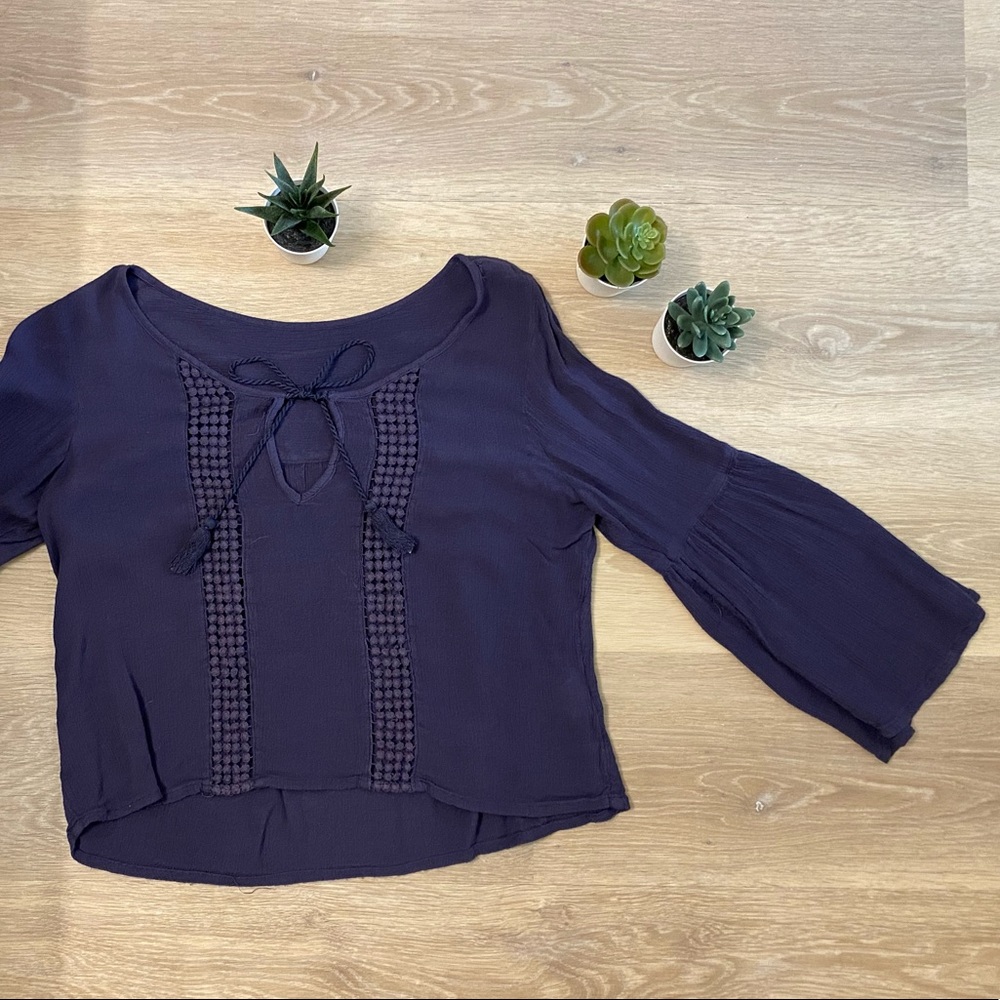 Bell Sleeve Flowy Top